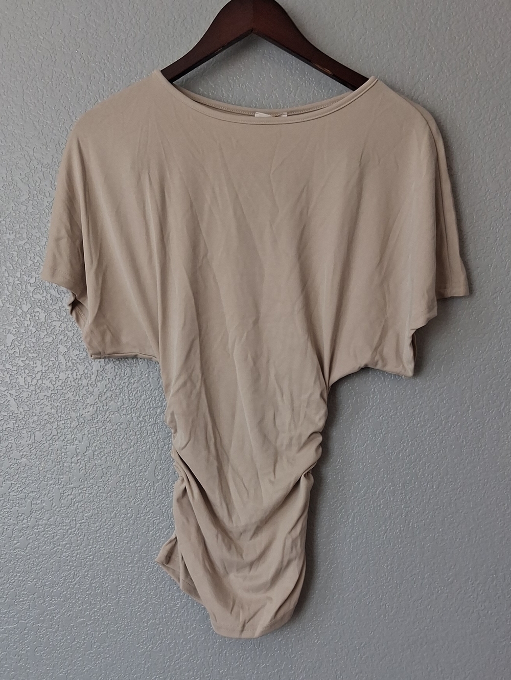 OGL Taupe Short-Sleeve Stretchy T Shert